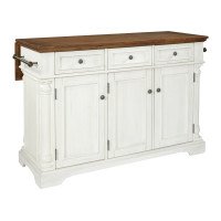 OSP Home Furnishings BP-4212-0405 Cocina Kitchen Island with Wood Top